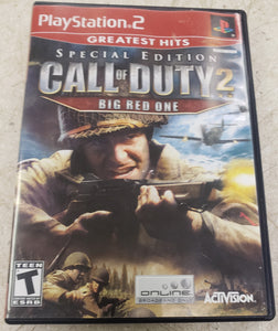 Call Of Duty 2 Big Red One PS2 Game Complete with Manual