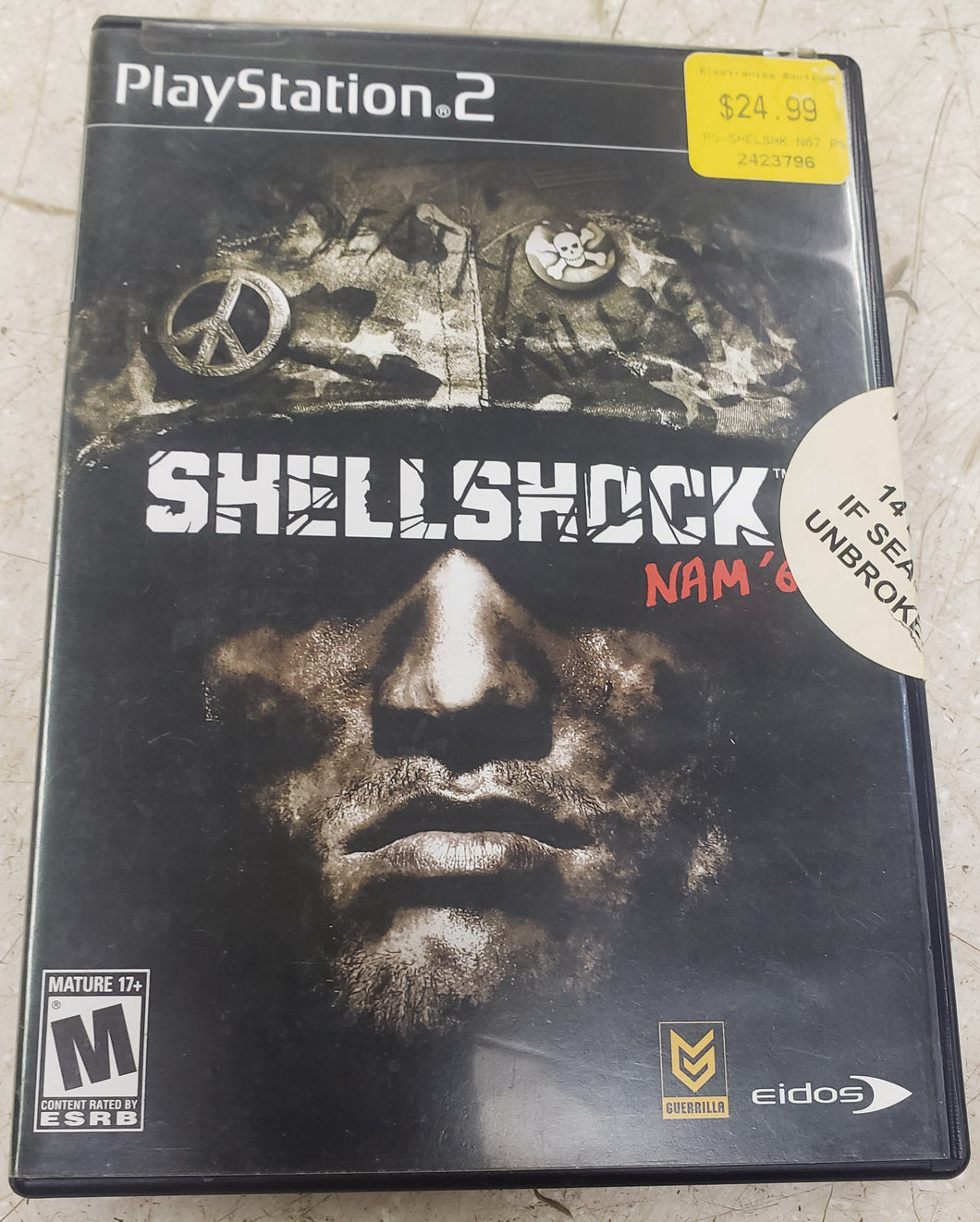 Shell Shock Nam '67 PS2 Game