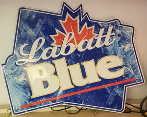 Vintage Labatt Blue Beer Tin Sign