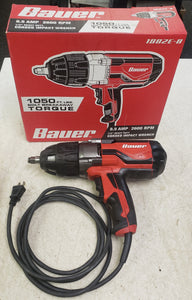 Bauer 1882E-B 8.5 Amp 1/2 in. Variable Speed Extreme Torque Impact Wrench with Rocker Switch