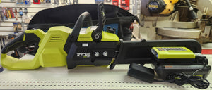 Ryobi RY405010 40V HP Brushless 14" Battery Chainsaw Kit