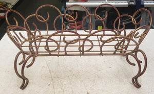 Wrought Iron Planter Basket 16-3/4" W x 7-1/2" W x 8-3/4" D