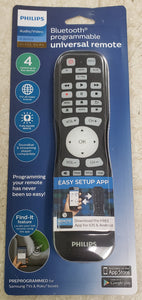 Philips 4-Device Bluetooth Universal Remote Control - Black