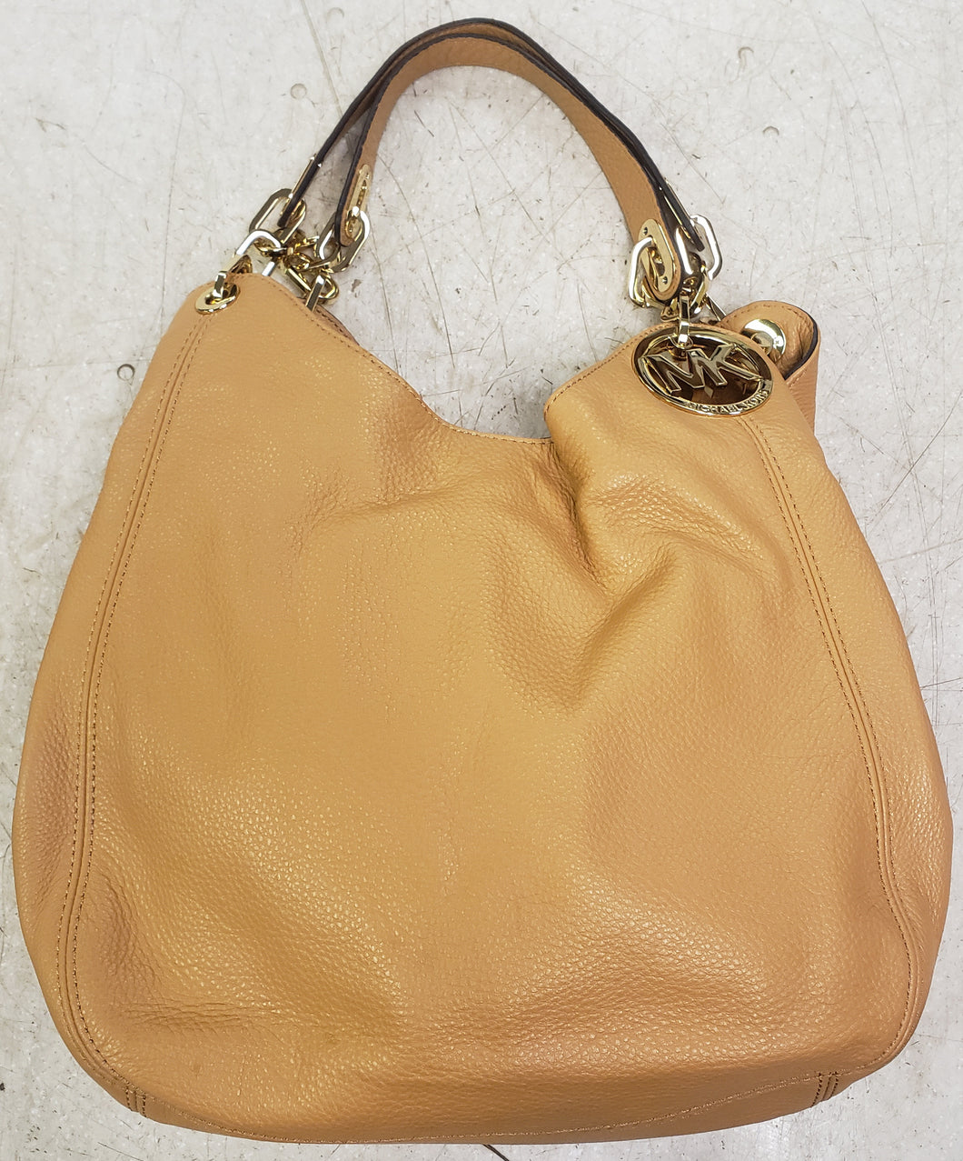 Michael Kors Fulton Shoulder Tote Purse - Peanut