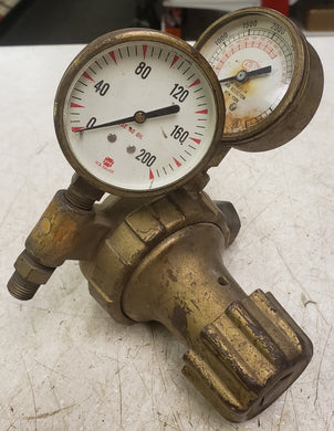 Vintage Oxygen Regulator Gauge