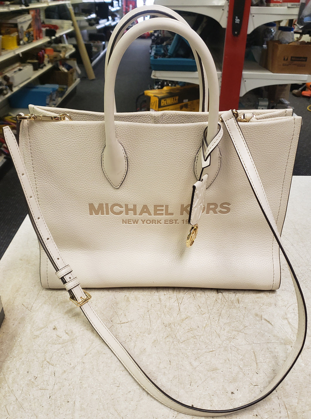 Michael Kors Leather Purse - White