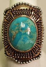 Load image into Gallery viewer, 9.71 dwt gold-plated sterling silver Barse turquoise ring - size 9