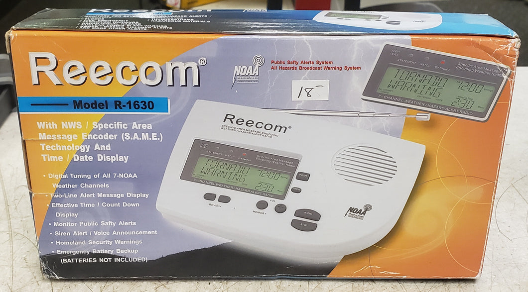 Reecom R-1630 NOAA Severe-Weather Alert Radio