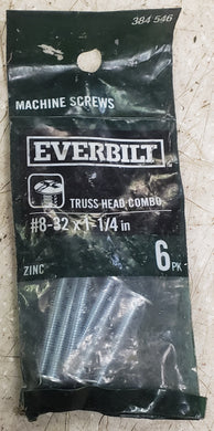 Everbilt 384546 #8-32 x 1-1/4