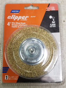 Norton Clipper 4" 4500 RPM Coarse Wire Wheel Carbon Steel