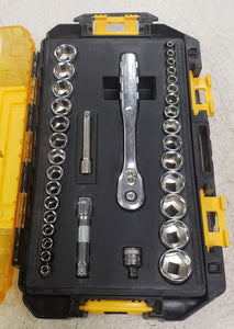 DeWALT DWMT73804 34-Piece 3/8", 1/4" Socket Set