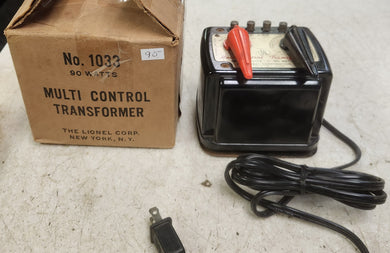 Vintage Lionel No. 1033 90 Watt Multi Control Train Transformer