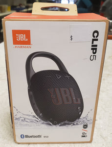 JBL Clip 5 Portable Bluetooth Speaker - Black