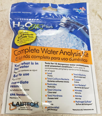 LABTECH LT5015-6 H2O OK Plus Complete Water Analysis Test Kit