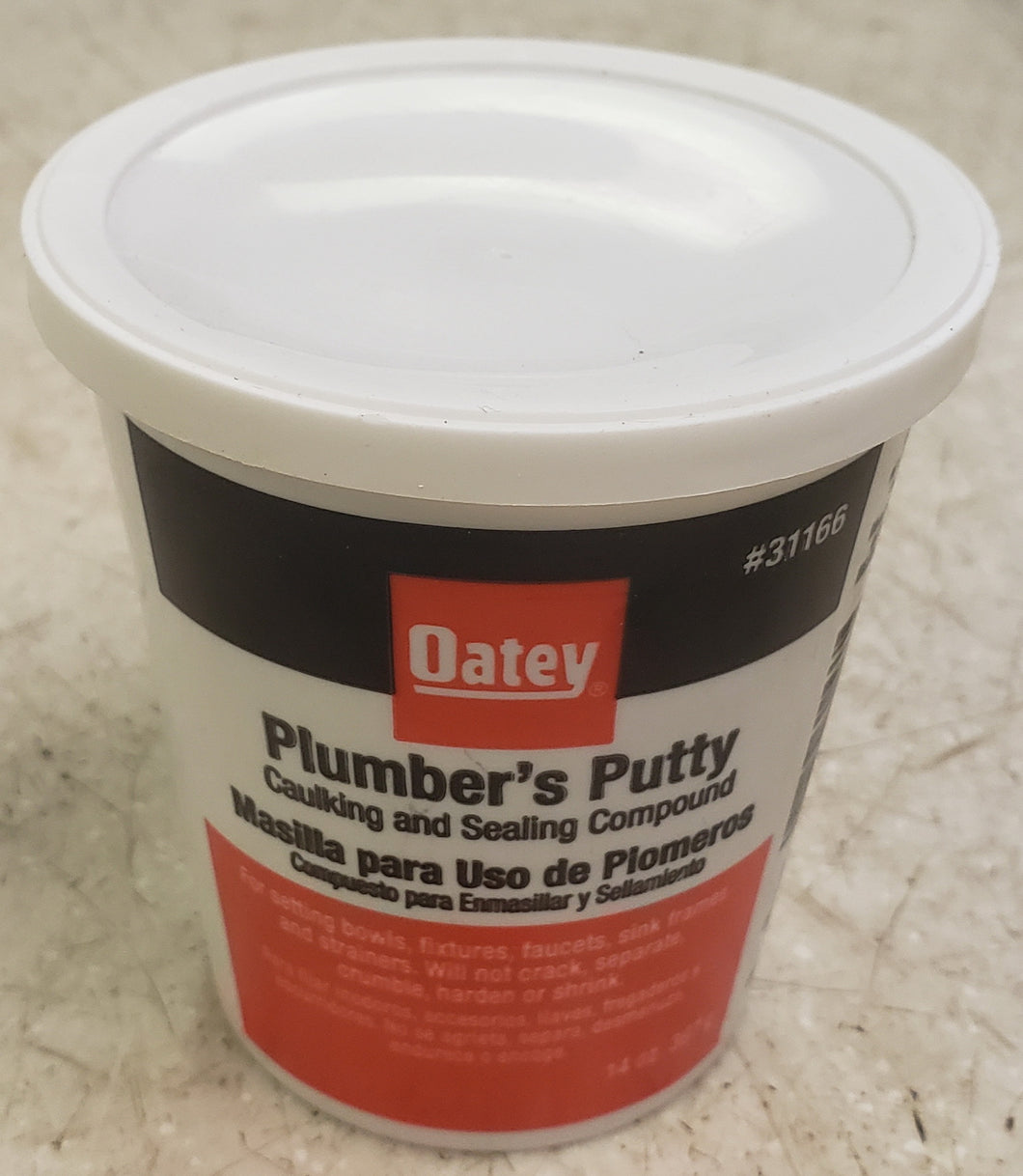 Oatey 31166L 14-oz Off-White Plumbers Putty