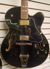 Load image into Gallery viewer, Oscar Schmidt OE40B Semi-Hollow Guitar with Hardshell Case - Black