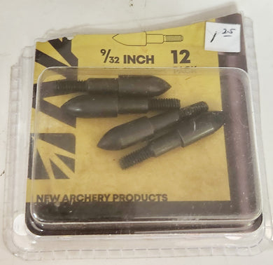 New Archery Practice Bullet Points - 100 Grain - 9/32 4-Pack