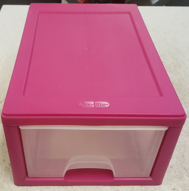 Sterilite Small Stacking Drawer - Hot Pink