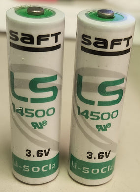 Saft LS14500 3.6V AA Size Lithium 2600mAH Battery 2-Pack
