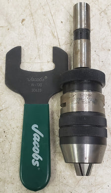 Jacobs JKT-130-J2 Chuck Industrial Grade Keyless Chuck 1.0 to 13.0 Millimeter Capacity with No.2 Jacobs Taper Mount