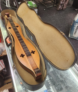 Vintage 4-String Appalachian Mountain Dulcimer with Case