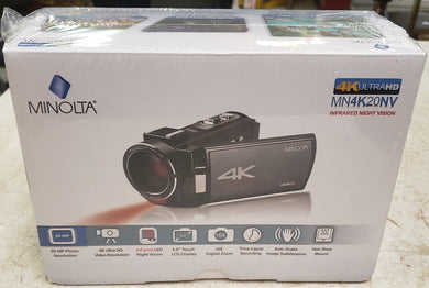 Minolta MN4K20NV 4K Ultra HD 30 Mega Pixels Night Vision Digital Camcorder