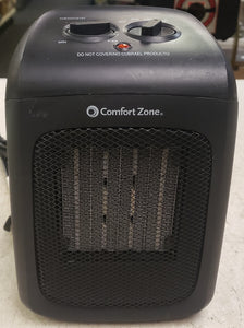 Comfort Zone CZ446WM Ceramic Heater with Fan Only - Black