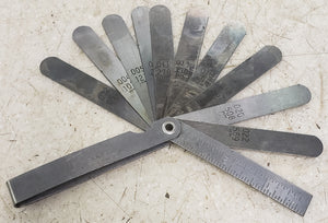 Vintage Kastar 110-Blade Feeler Gauge .002 to .020