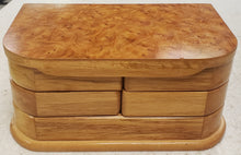 Load image into Gallery viewer, Vintage Mele Oak Jewelry Box