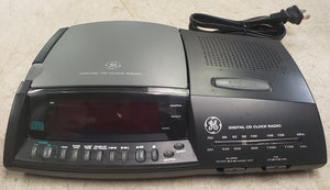 Vintage GE 7-4890A Digital CD AM/FM Clock Radio with Dual Alarm