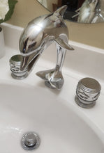 Load image into Gallery viewer, Vintage Brasstech Dolphin 2-Handle Bath Vanity Chrome Faucet