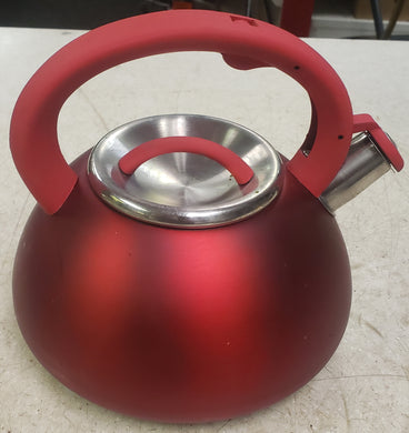 Primula Avalon Series PAVRE-6225 2.5Qt Whistling Tea Kettle - Red