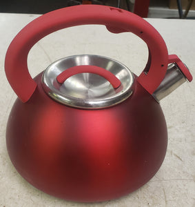 Primula Avalon Series PAVRE-6225 2.5Qt Whistling Tea Kettle - Red