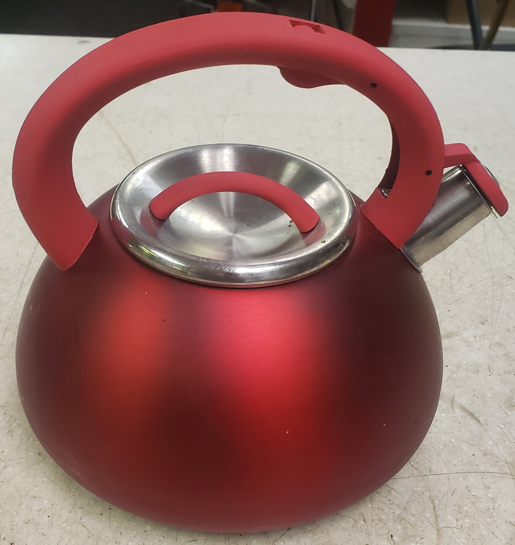 Primula Avalon Series PAVRE-6225 2.5Qt Whistling Tea Kettle - Red