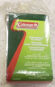 Coleman 825-462T 53" X 82" Aluminized Polyester Emergency Blanket