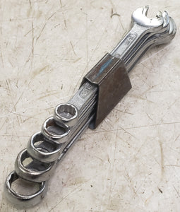 Vintage Gedore 5-Piece SAE Combination Wrench Set (3/8" to 5/8")