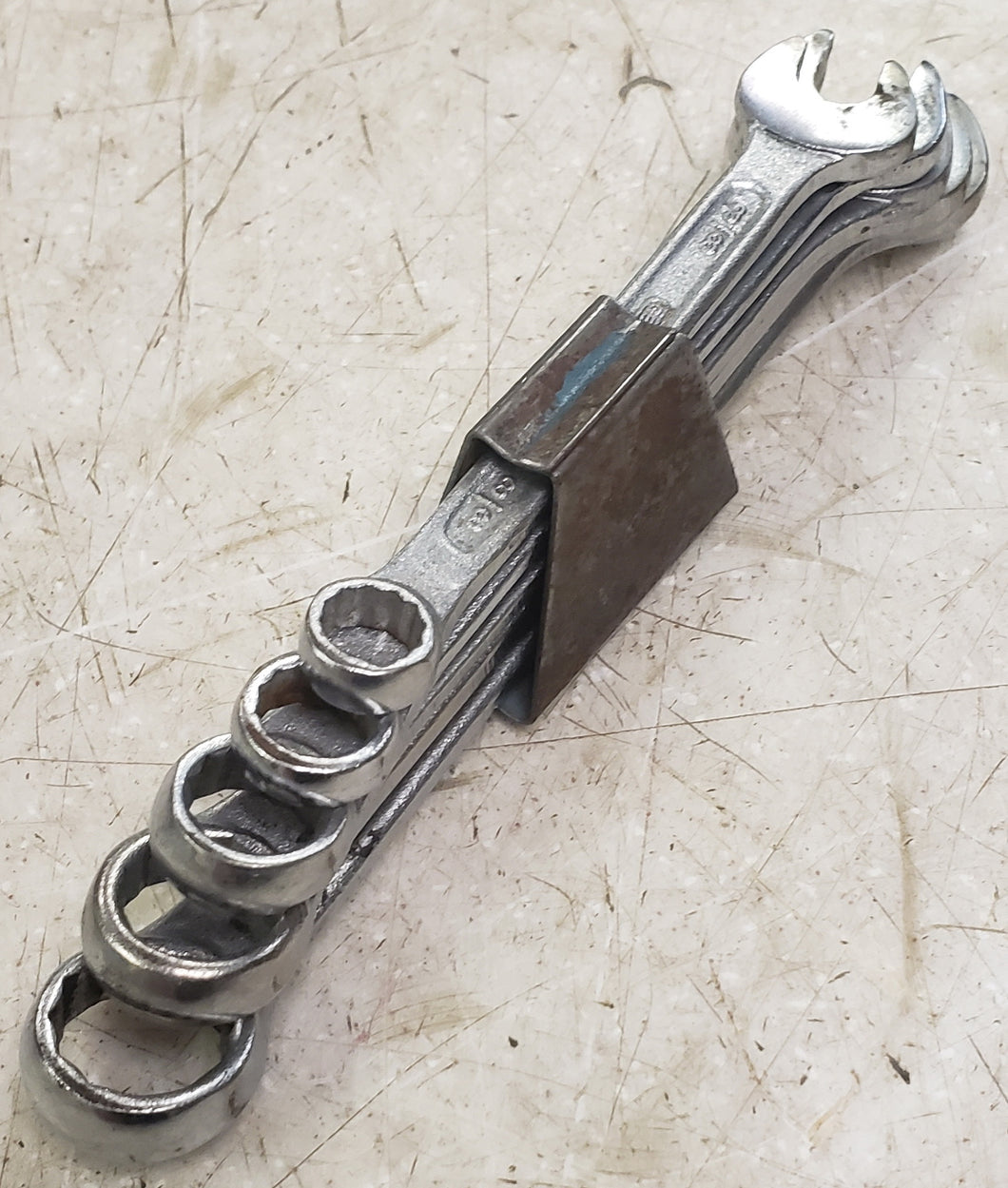 Vintage Gedore 5-Piece SAE Combination Wrench Set (3/8