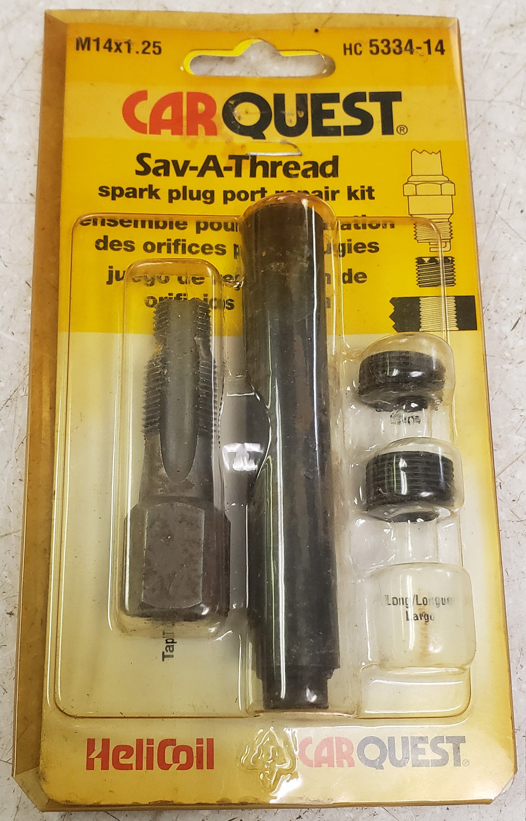 CarQuest 5334-14 M14x1.25 HeliCoil Sav-A-Thread Spark Plug Repair Kit