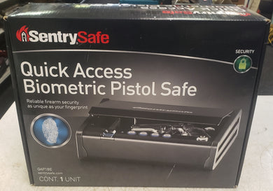 SentrySafe QAP1BE Quick Access Biometric Safe, .08 cu ft