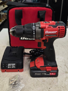 BAUER 1791C-B1 20V Cordless 1/2". Drill/Driver Kit with 1.5 Ah Battery and Charger