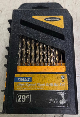 Warrior 61885 29-Piece (-4) 135° Split Point Cobalt Drill Bit Set (missing 4)