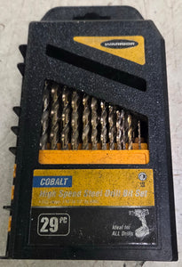 Warrior 61885 29-Piece (-4) 135° Split Point Cobalt Drill Bit Set (missing 4)