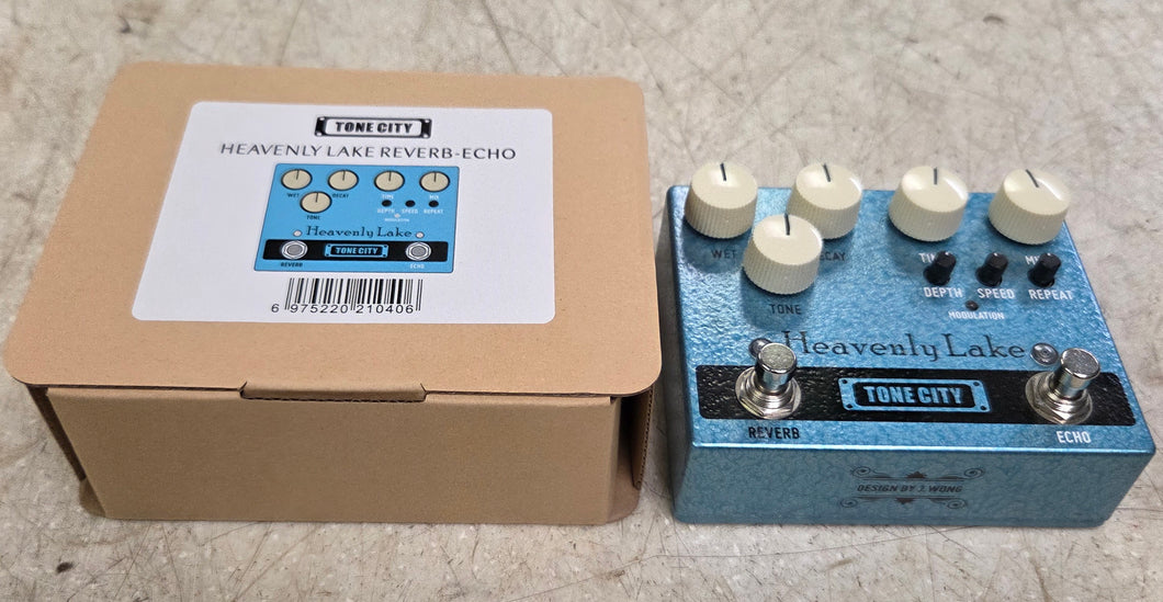 Tone City Heavenly Lake TC-TD40 Delay and Reverb Guitar Effect Pedal