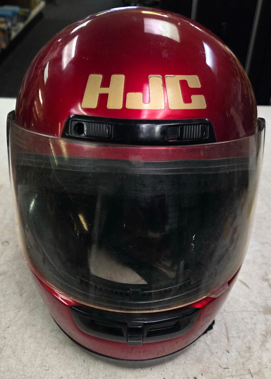 HJC FG10 Kevlar Full Face Motorcycle Helmet - Red Medium