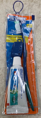 Dr. Fresh Travel Kit Crest/Colgate Toothpaste-Brush-Cover