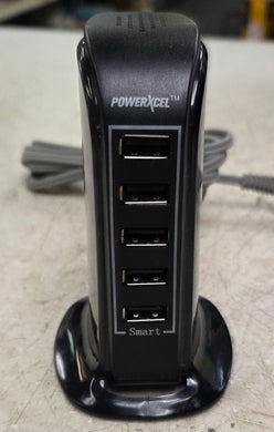 PowerXcel 248839 5-Port USB Rapid Charging Tower