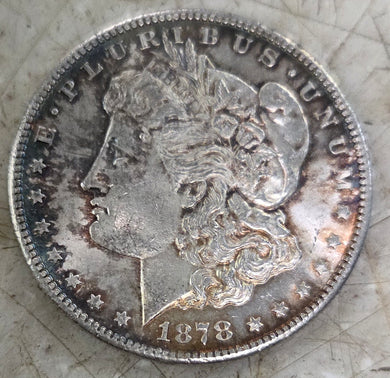 1878 S 8TF Morgan Silver Dollar