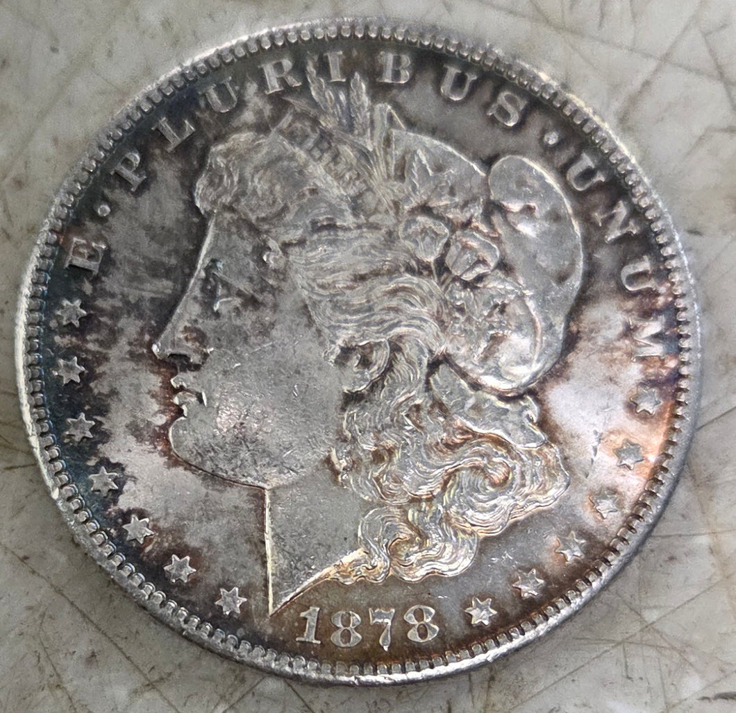 1878 S 8TF Morgan Silver Dollar
