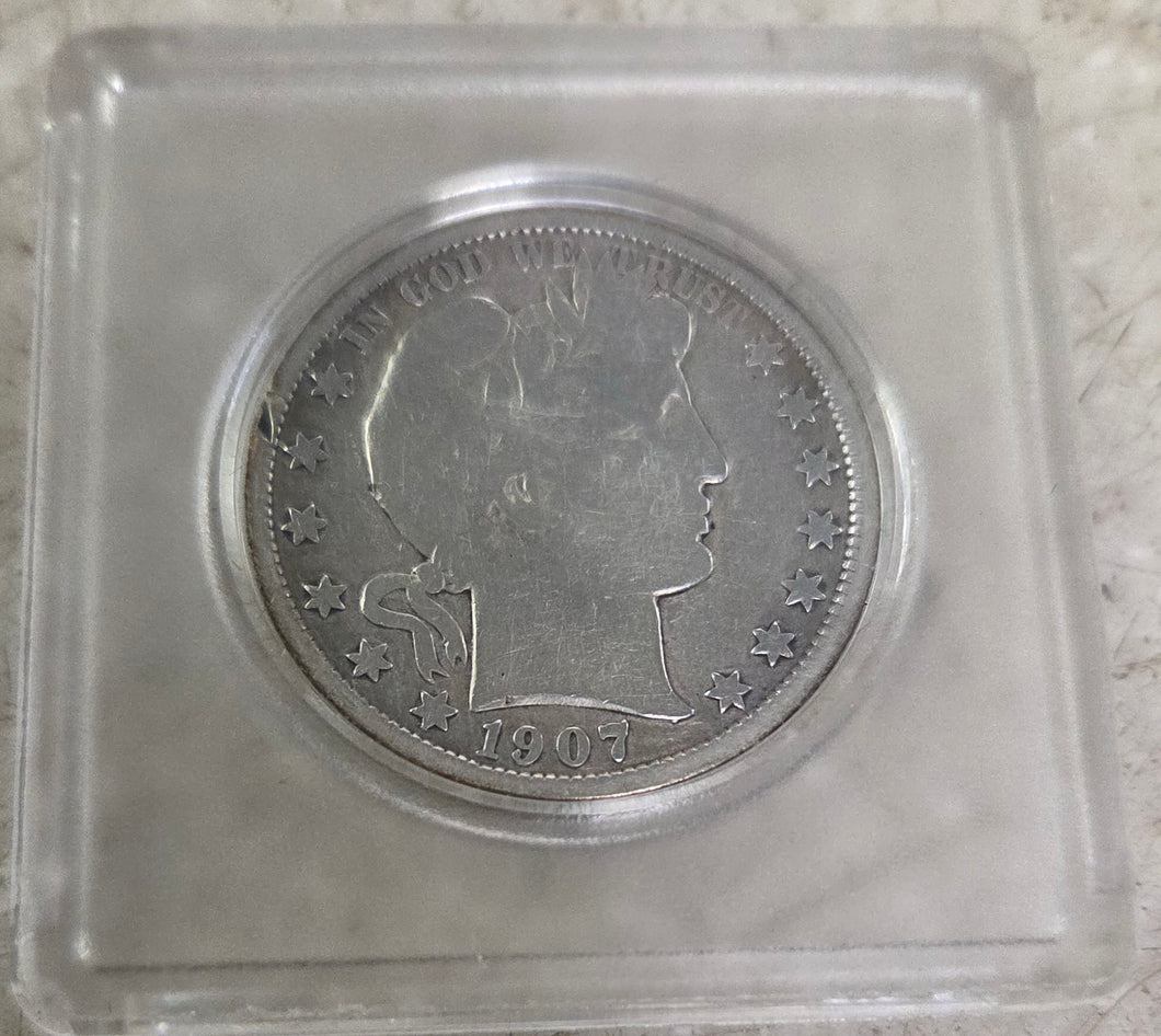 1907 D Barber Half Dollar