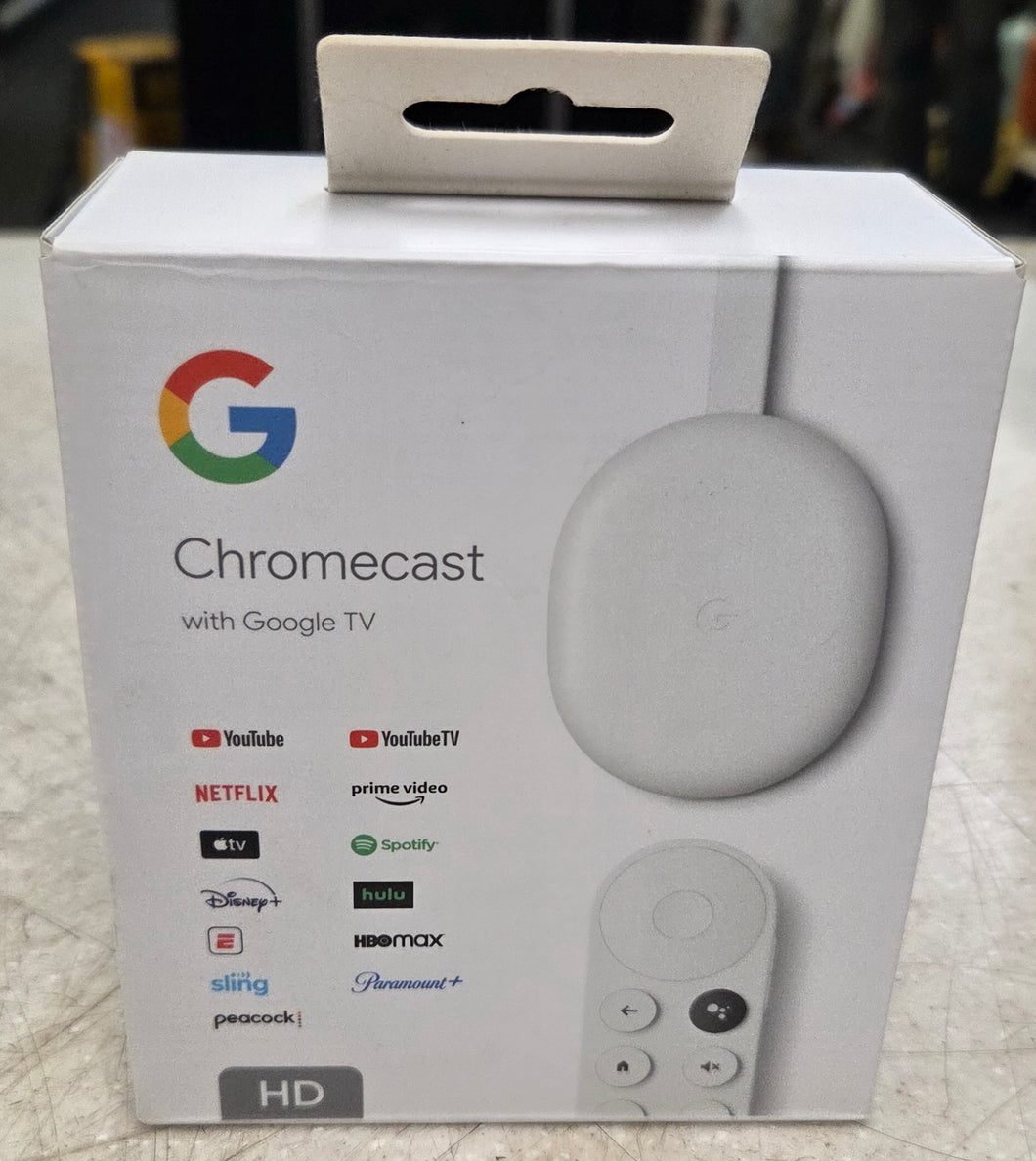 Chromecast with Google TV (HD) Snow GA03131-US